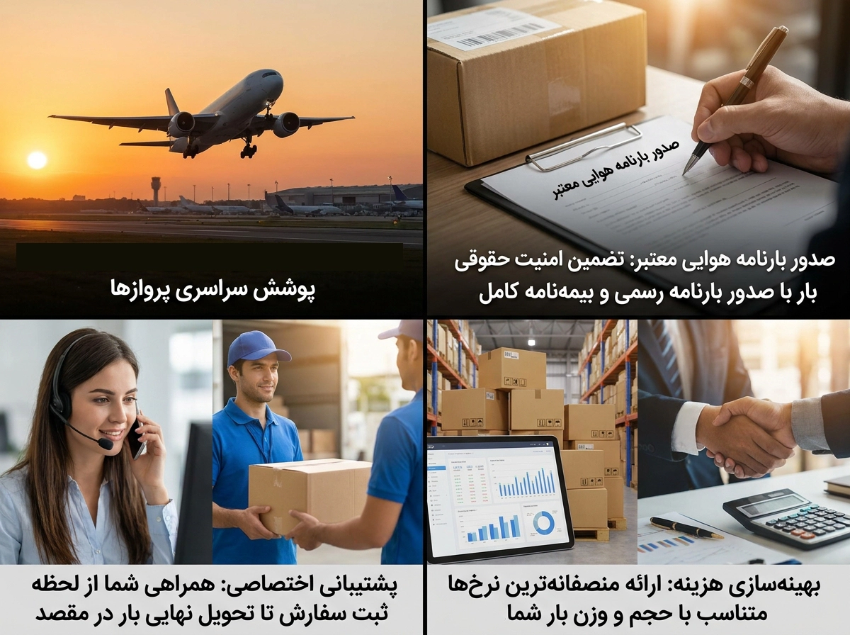 مزایای انتخاب همابران برای بار هوایی مشهد